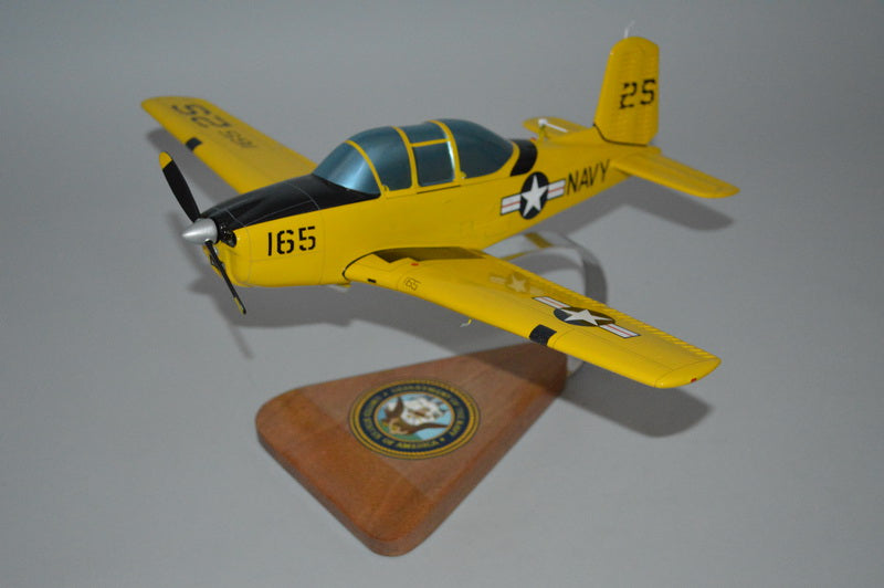 Avion Miniature Model Power 1/18 - Mentor T-34 US NAVY N°6414, Métal, Occasion Avec Boîtier