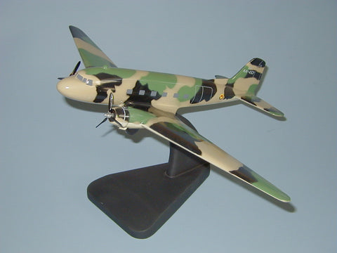 AC-47 Gunship model aircraft mahogany