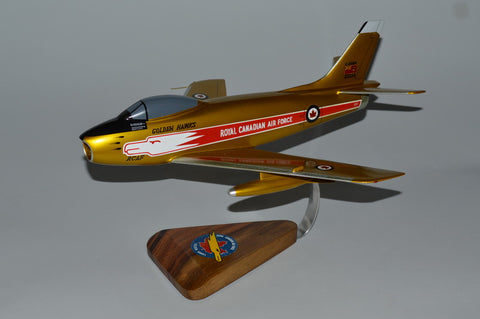 Golden Hawks F-86 Sabre airplane model