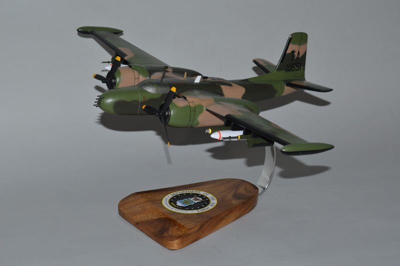 Douglas A-26K Counter Invader mahogany wood airplane model