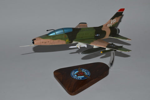 F-100F Wild Weasel mahogany wood display model