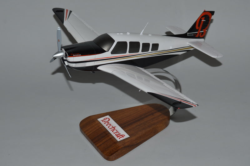 Bonanza 36 mahogany wood airplane model