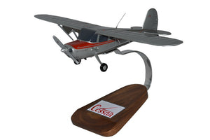 Cessna 120 mahogany desktop display model airplane