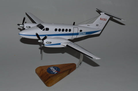 NASA C-12 Super King Air museum quality desk model airplane