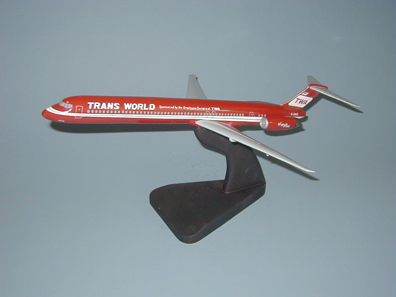 MD-80 TWA airplane model special scheme