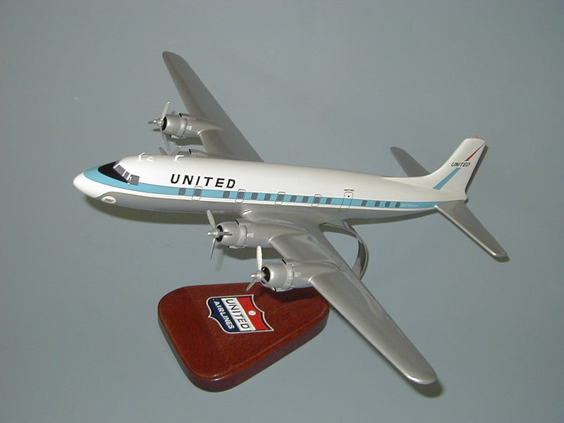 United Airlines DC-6 airplane model