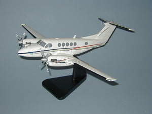 Beech 200 King Air mahogany airplane model