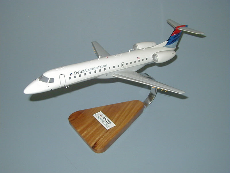 ERJ-145 Delta Connection airplane model.