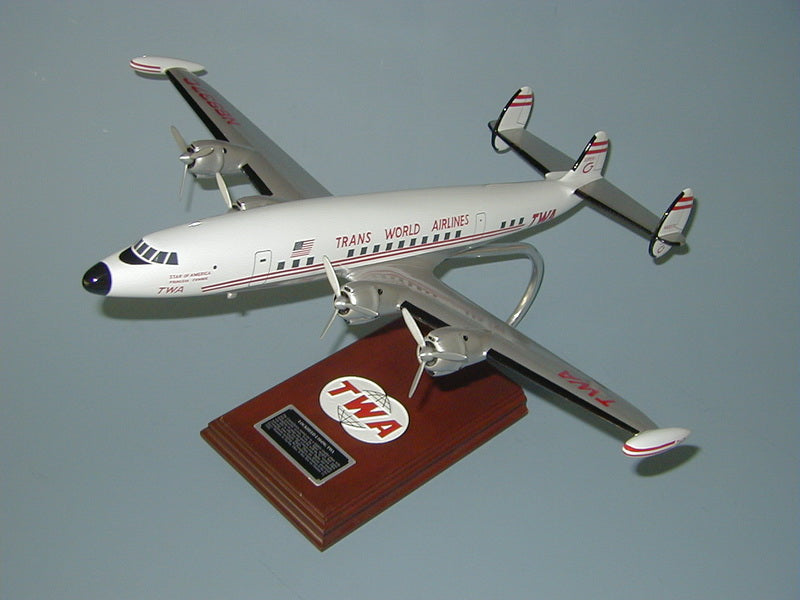 Lockheed TWA Constellation model airplane