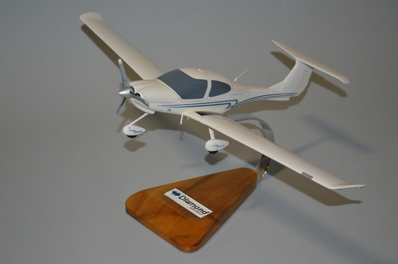 Diamond DA20 mahogany wood airplane model