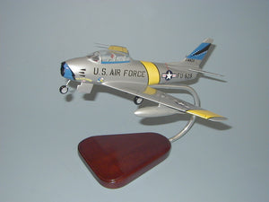 F-86 Sabre clear canopy wood model