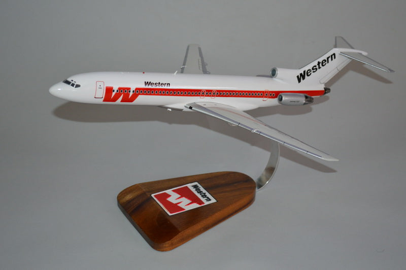 Western Airlines Boeing 727-200 model airplane