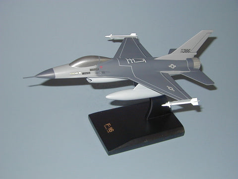 F-16 Falcon mahogany wood airplane model