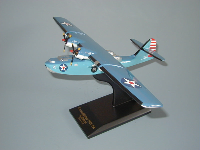 PBY Catalina mahogany airplane model