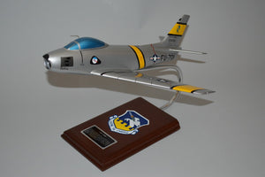 F-86 Sabre airplane mahogany model