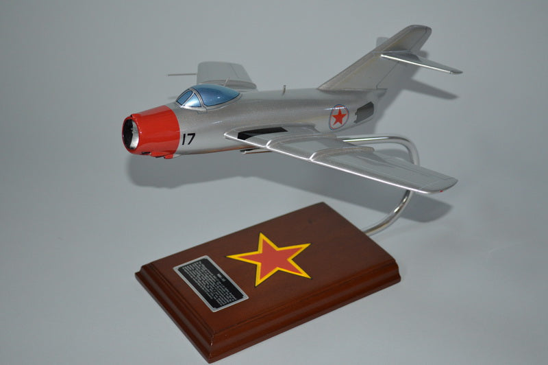 Mig-15 Korean War fighter airplane model