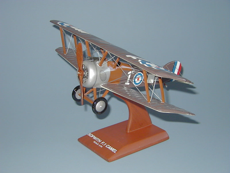 Sopwith Camel wooden airplane model