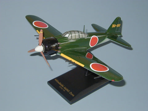 A6M Zero mahogany airplane model