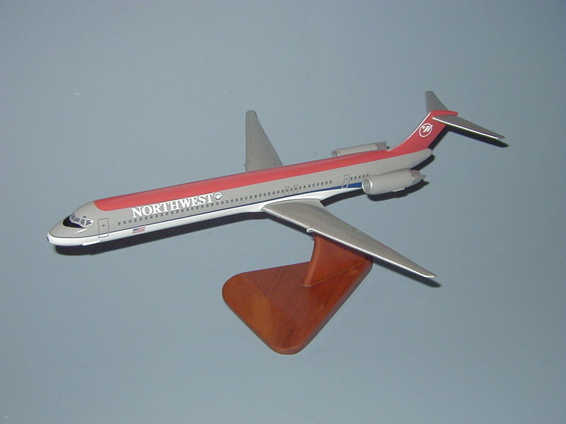 Northwest Airlines MD-80 model aircraft 