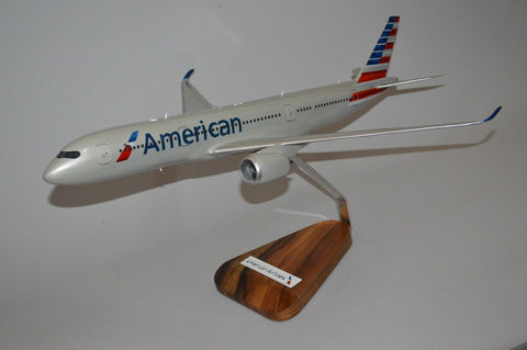 A350 American Airlines mahogany wood model