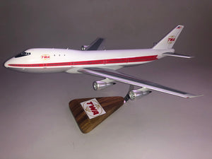 TWA 747 airplane model