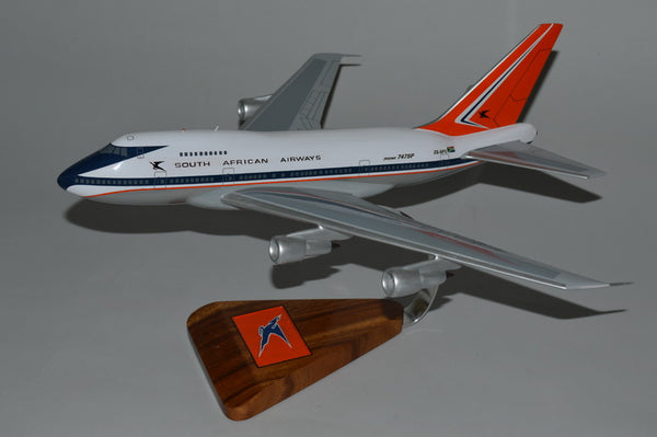 South African Airways 747 wood model