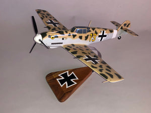 Luftwaffe Africacorps Me-109 model airplane