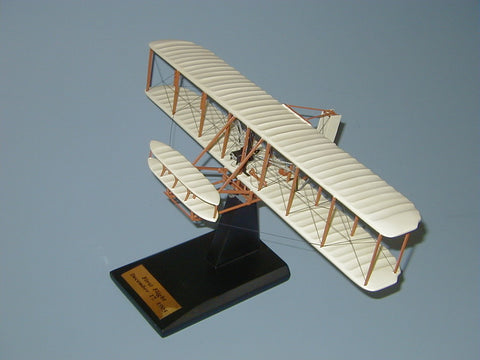 Wright Brothers mahogany wood airplane model