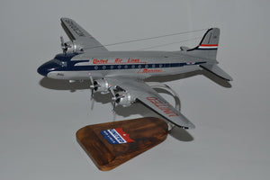 United Airlines Douglas DC-4 model airplane
