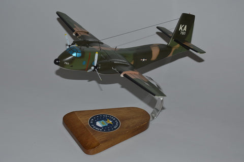 C-7 Caribou USAF cargo transport airplane model