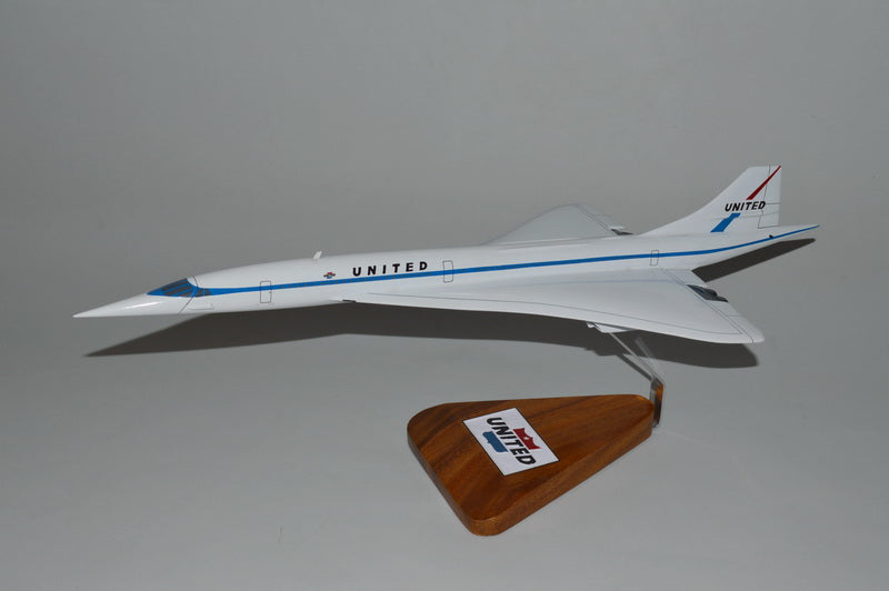 United Airlines Concorde model airplane