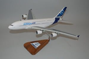Airbus 380 model mahognay airplane model