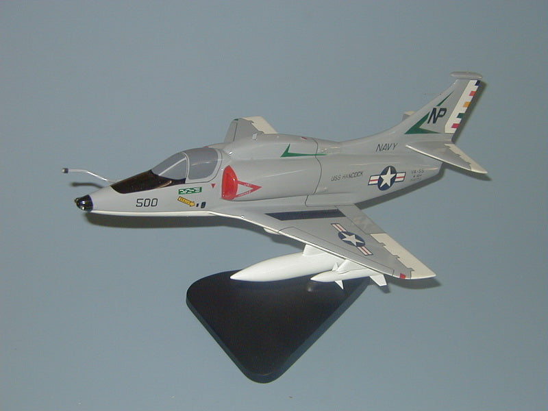 A-4 Skyhawk mahogany wood airplane model