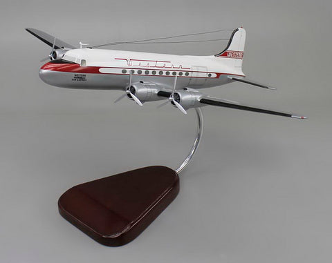 Western Airlines Douglas DC-4 model airplane