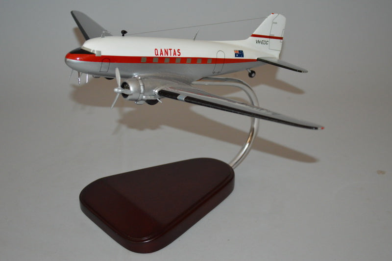 Qantas DC-3 model plane