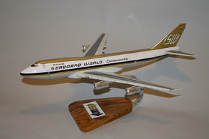 Seaboard World 747 airplane model