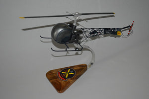 Bell 47 H-13 helicopter model