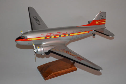 Western Airlines DC-3 model