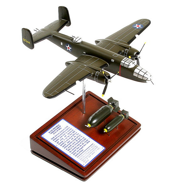 B-25 Mitchell model with weapons