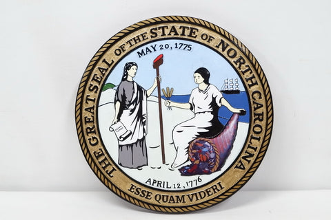 North Carolina State Seal plaque