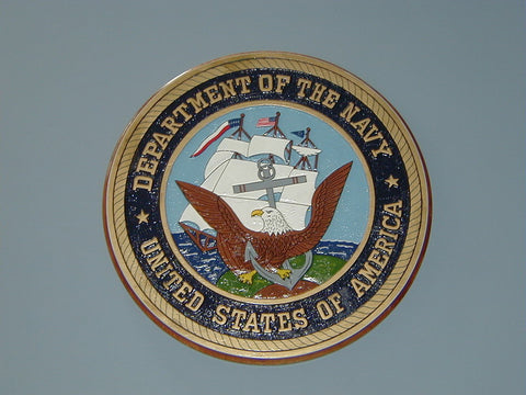 US Navy wooden wall plaque