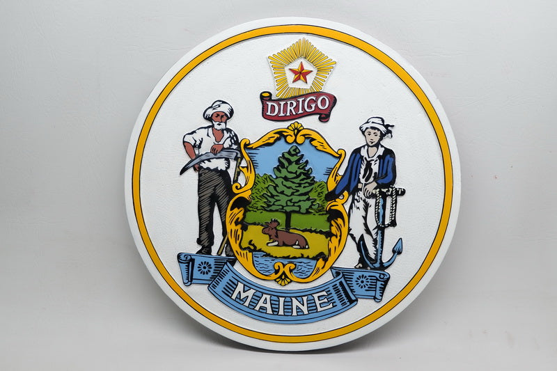 Maine State Seal Plaque