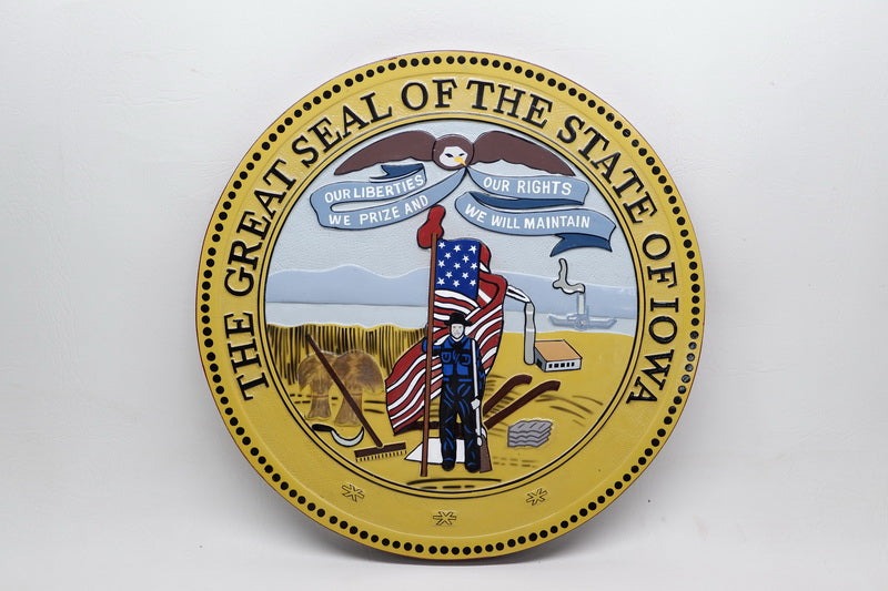 Iowa State Seal Plaque