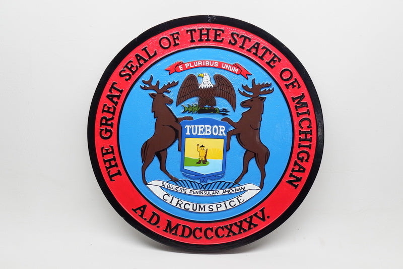 Michigan State Seal Plaque