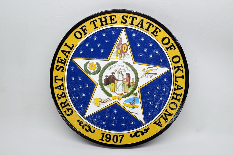 Oklahoma State Seal Plaque